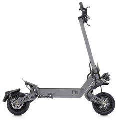 Gray VIPCOO-VS9 Dual Motors Electric Scooter on a white background