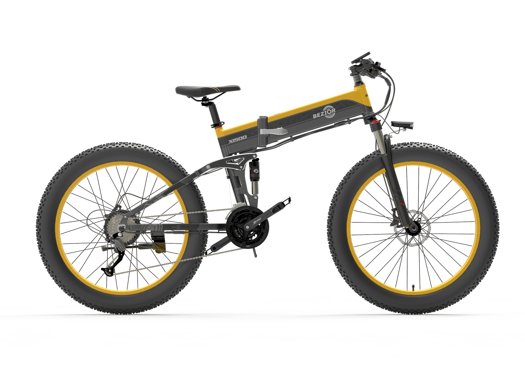 Bezior X1500 Folding Electric Mountain Bike - Pogo cycles UK -cycle to work scheme available