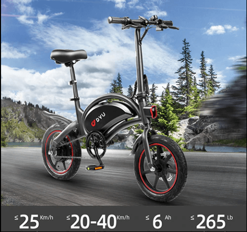 DYU D3F Upgraded Folding Electric Bike - Pogo cycles UK -cycle to work scheme available