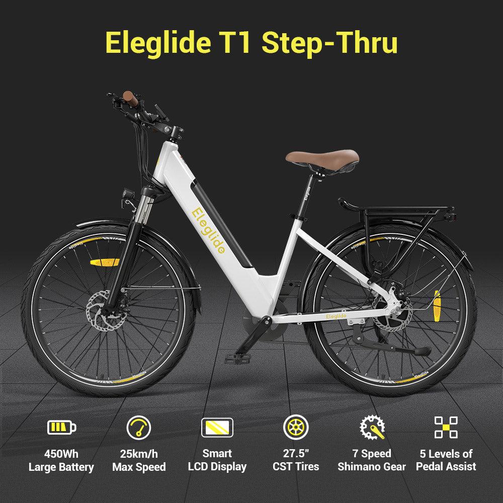 ELEGLIDE T1 STEP-THRU Electric Bike - UK - Pogo Cycles