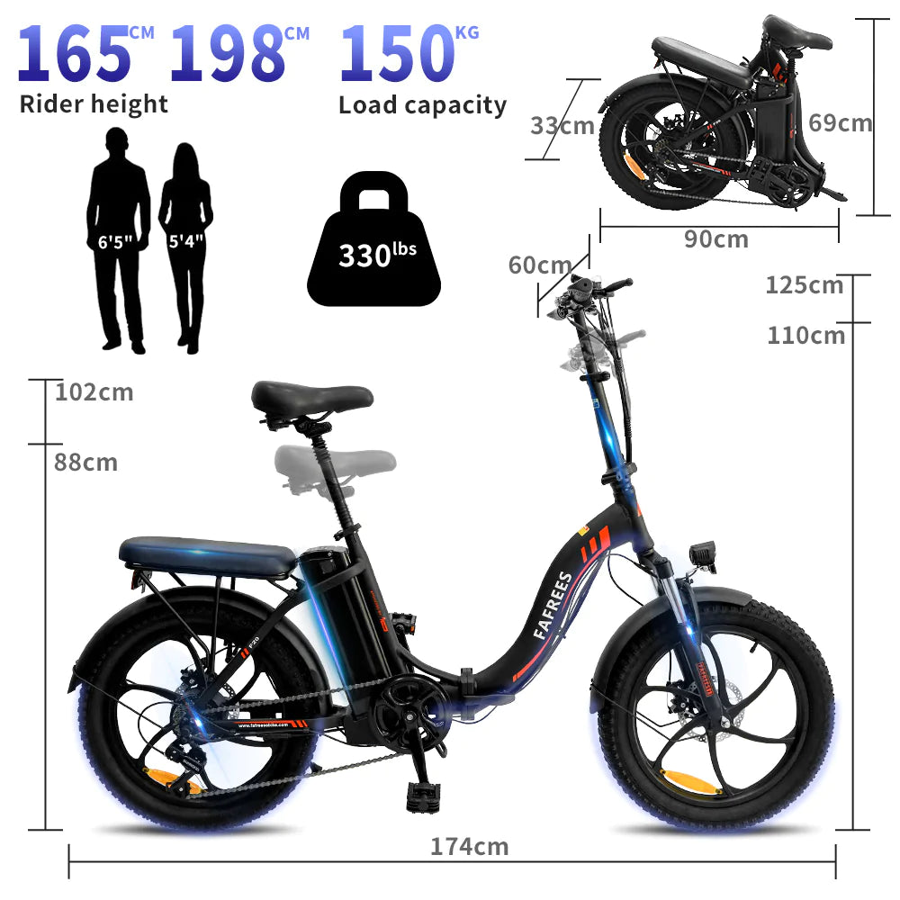 FAFREES F20 Folding Electric Bike - UK - Pogo Cycles