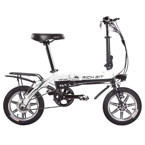 Rich Bit TOP 618 Folding City E-bike - Blue - Pogo cycles UK -cycle to work scheme available
