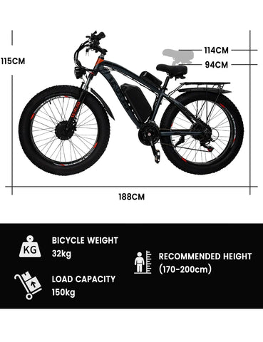 GUNAI GN88 Electric Mountain Bike Preorder - Pogo Cycles